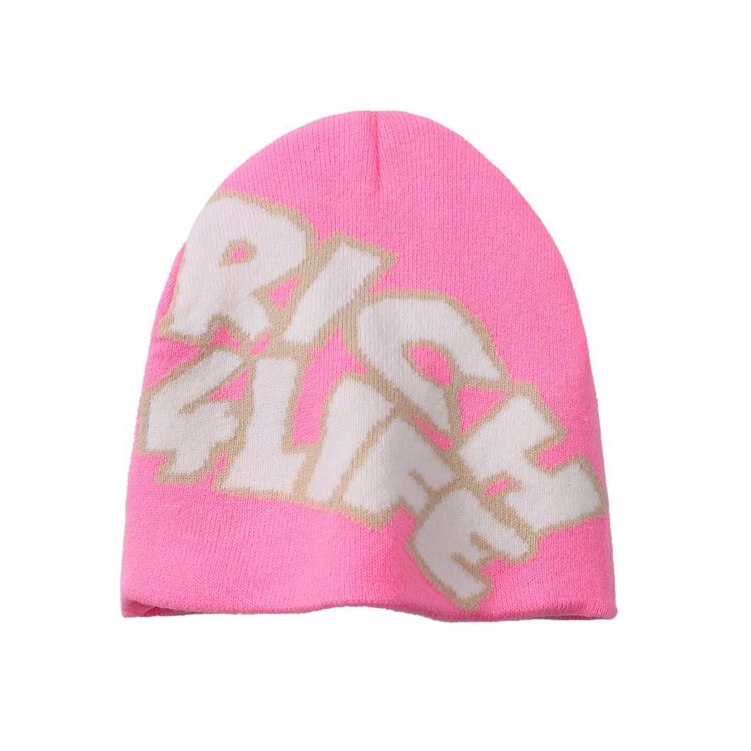 Pink/Tan RICH Beanie