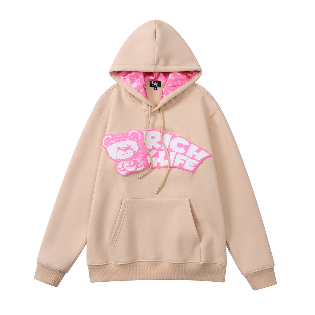 Pink/Tan RICH Hoodie