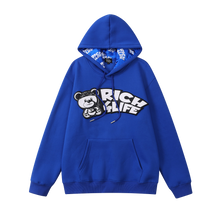 Load image into Gallery viewer, Blue RICH Hoodie
