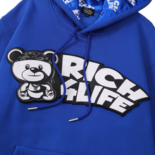 Load image into Gallery viewer, Blue RICH Hoodie
