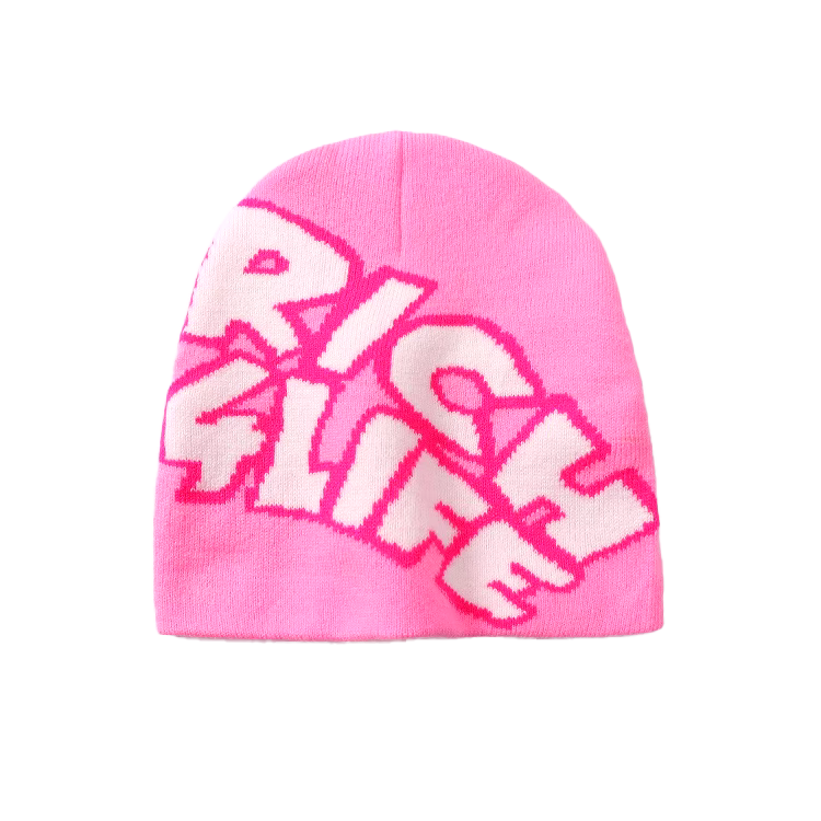 Pink RICH Beanie